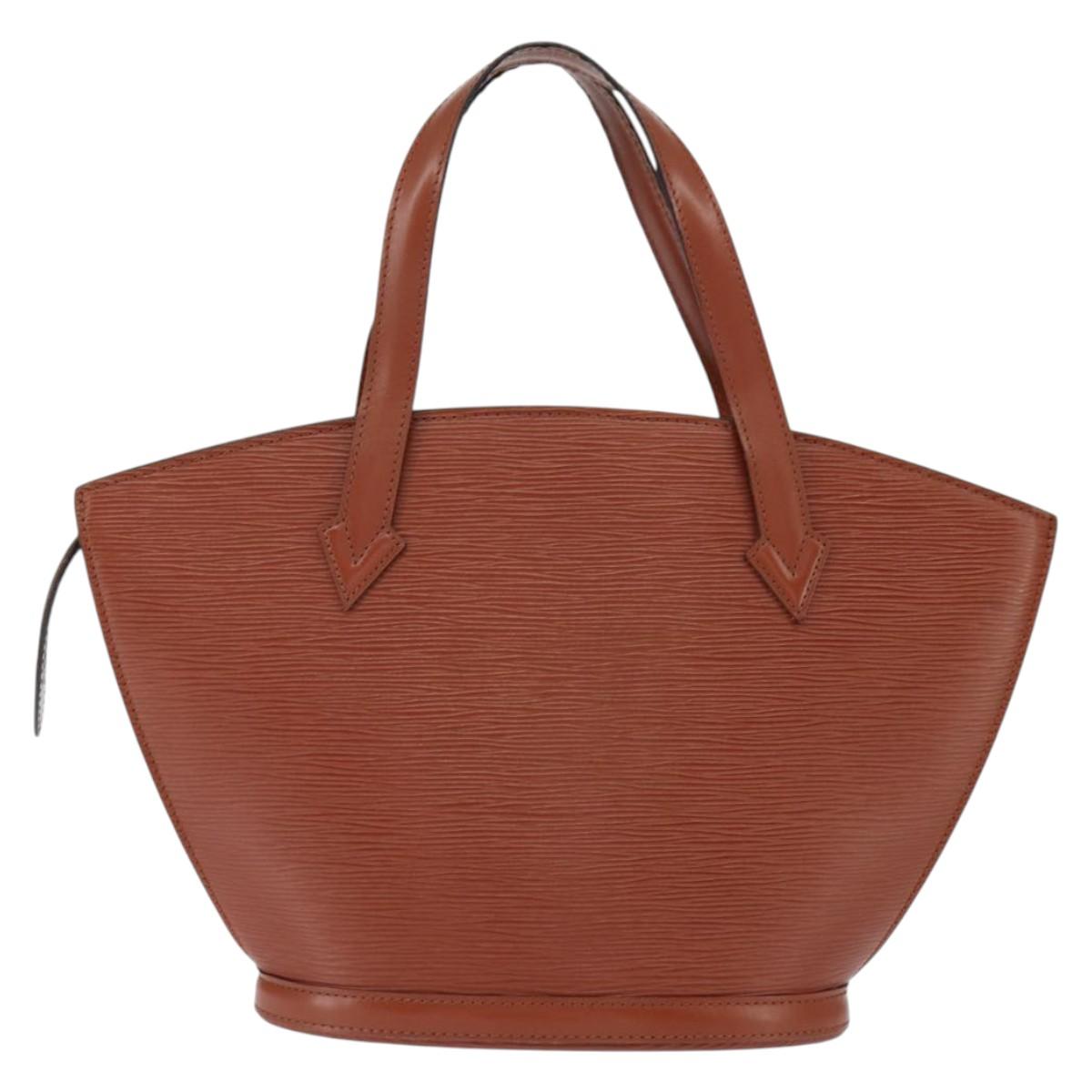 LOUIS VUITTON Epi Saint Jacques Hand Bag Brown M52263 LV Auth BA7223