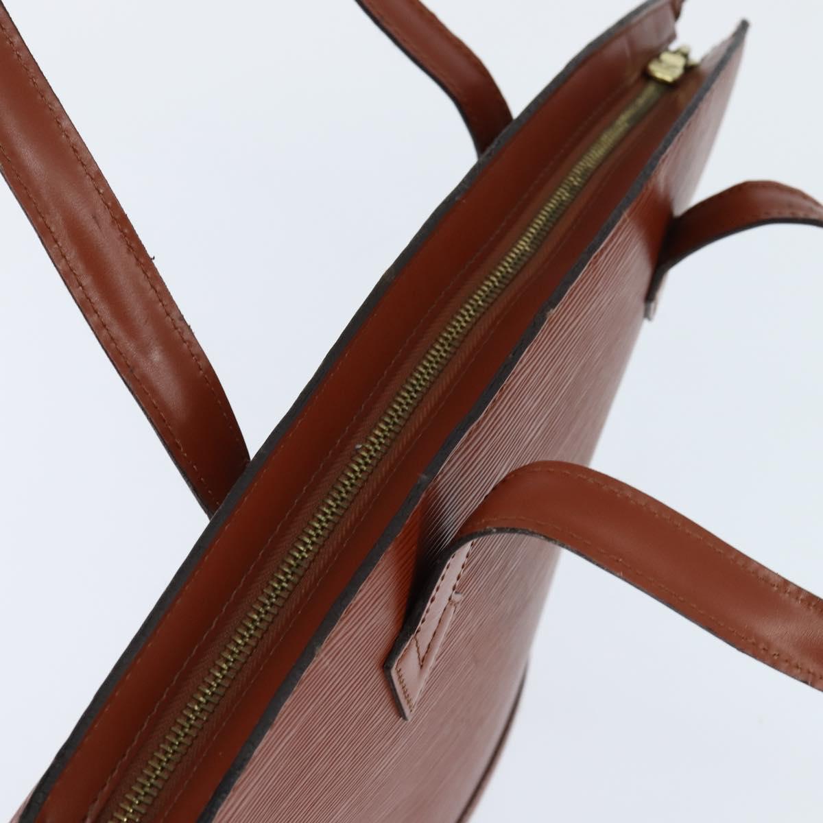 LOUIS VUITTON Epi Saint Jacques Hand Bag Brown M52263 LV Auth BA7223