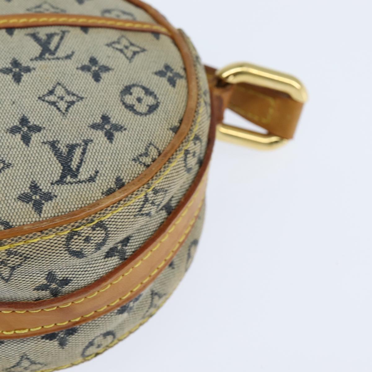 LOUIS VUITTON Monogram Mini Jeanne PM Shoulder Bag Blue M92001 LV Auth BA7228