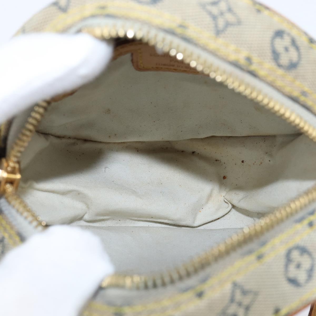 LOUIS VUITTON Monogram Mini Jeanne PM Shoulder Bag Blue M92001 LV Auth BA7228