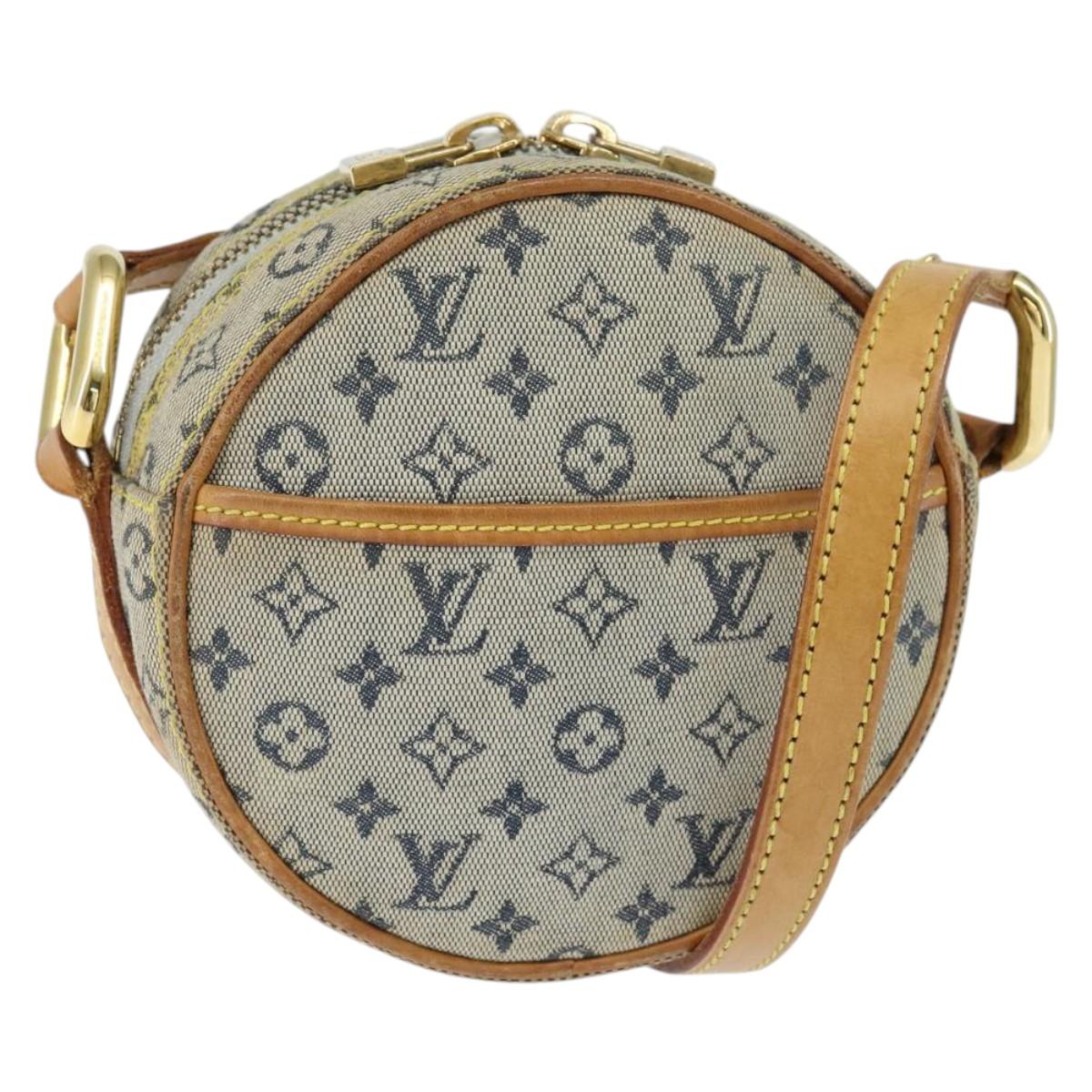 LOUIS VUITTON Monogram Mini Jeanne PM Shoulder Bag Blue M92001 LV Auth BA7228