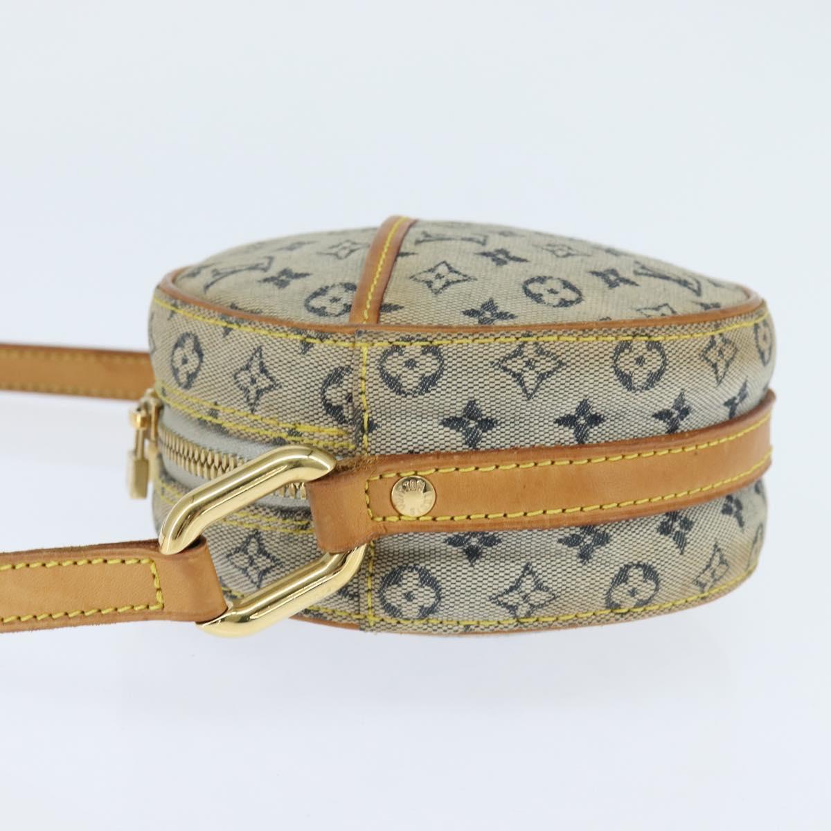 LOUIS VUITTON Monogram Mini Jeanne PM Shoulder Bag Blue M92001 LV Auth BA7228
