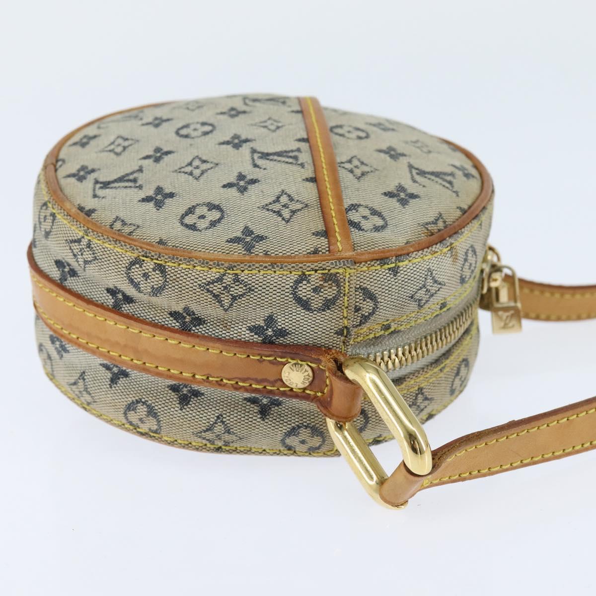 LOUIS VUITTON Monogram Mini Jeanne PM Shoulder Bag Blue M92001 LV Auth BA7228