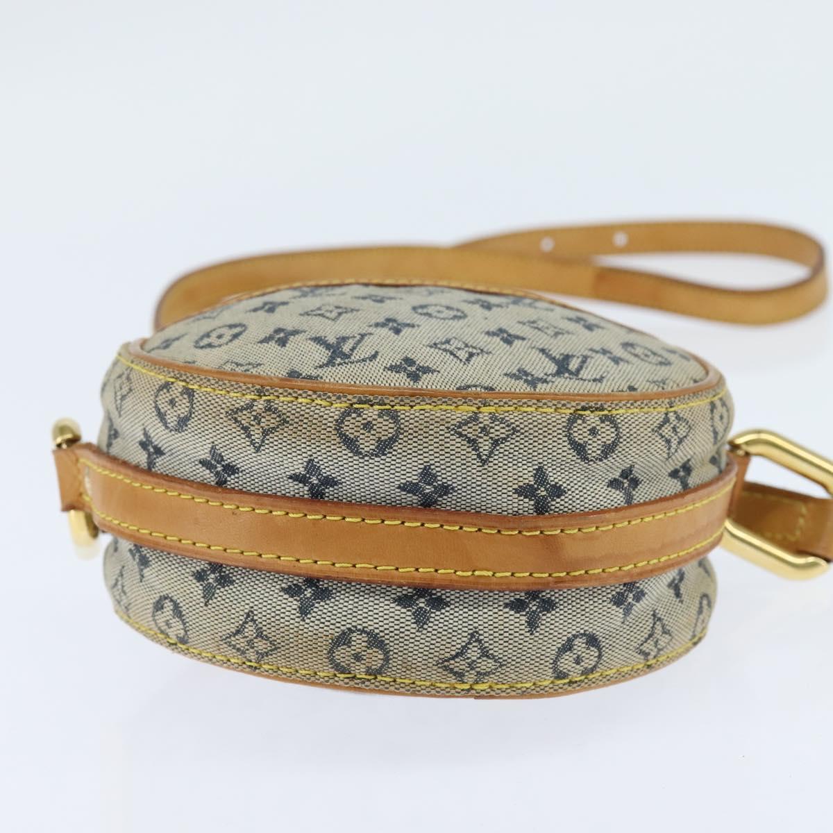 LOUIS VUITTON Monogram Mini Jeanne PM Shoulder Bag Blue M92001 LV Auth BA7228