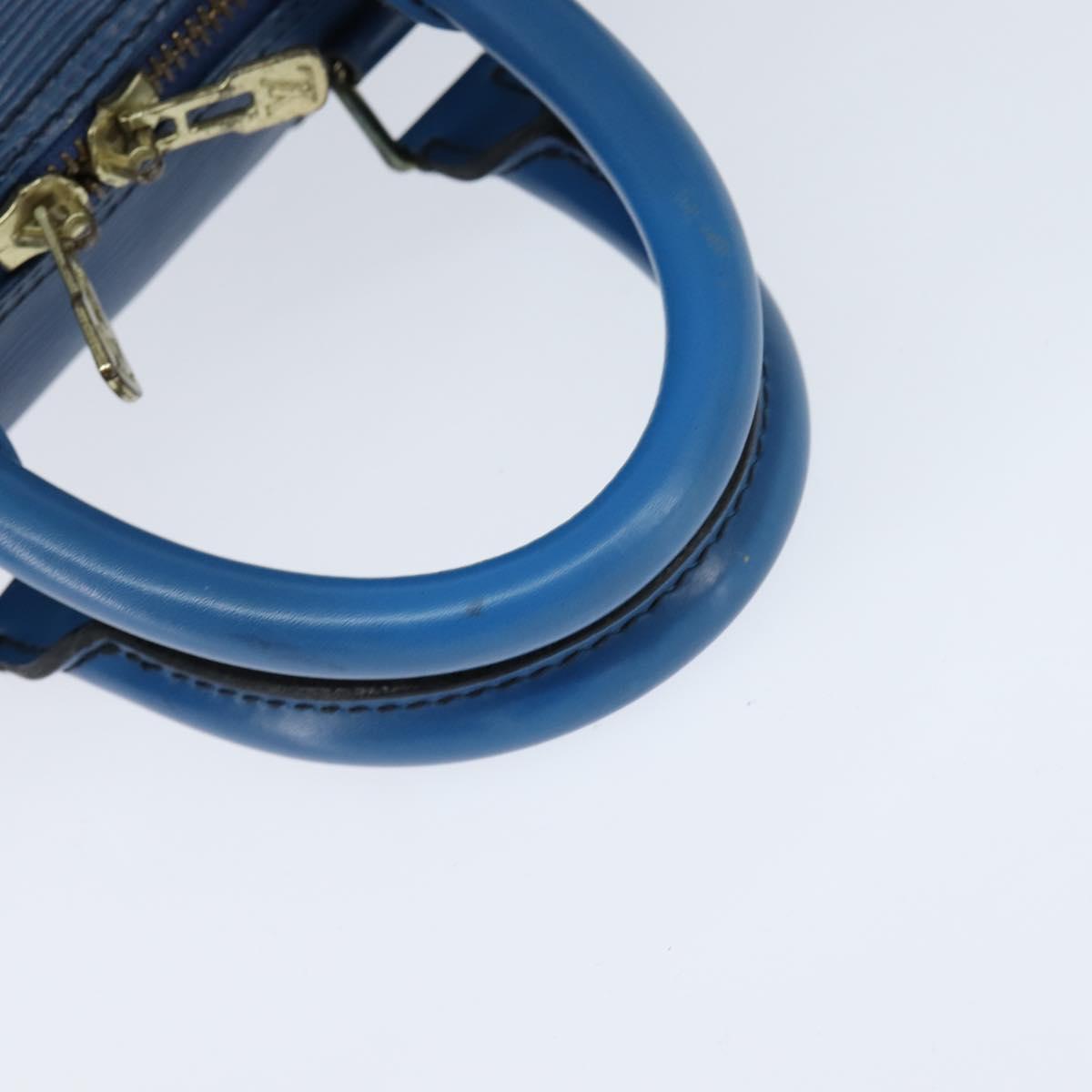 LOUIS VUITTON Epi Keepall 45 Boston Bag Blue M42975 LV Auth BA7237