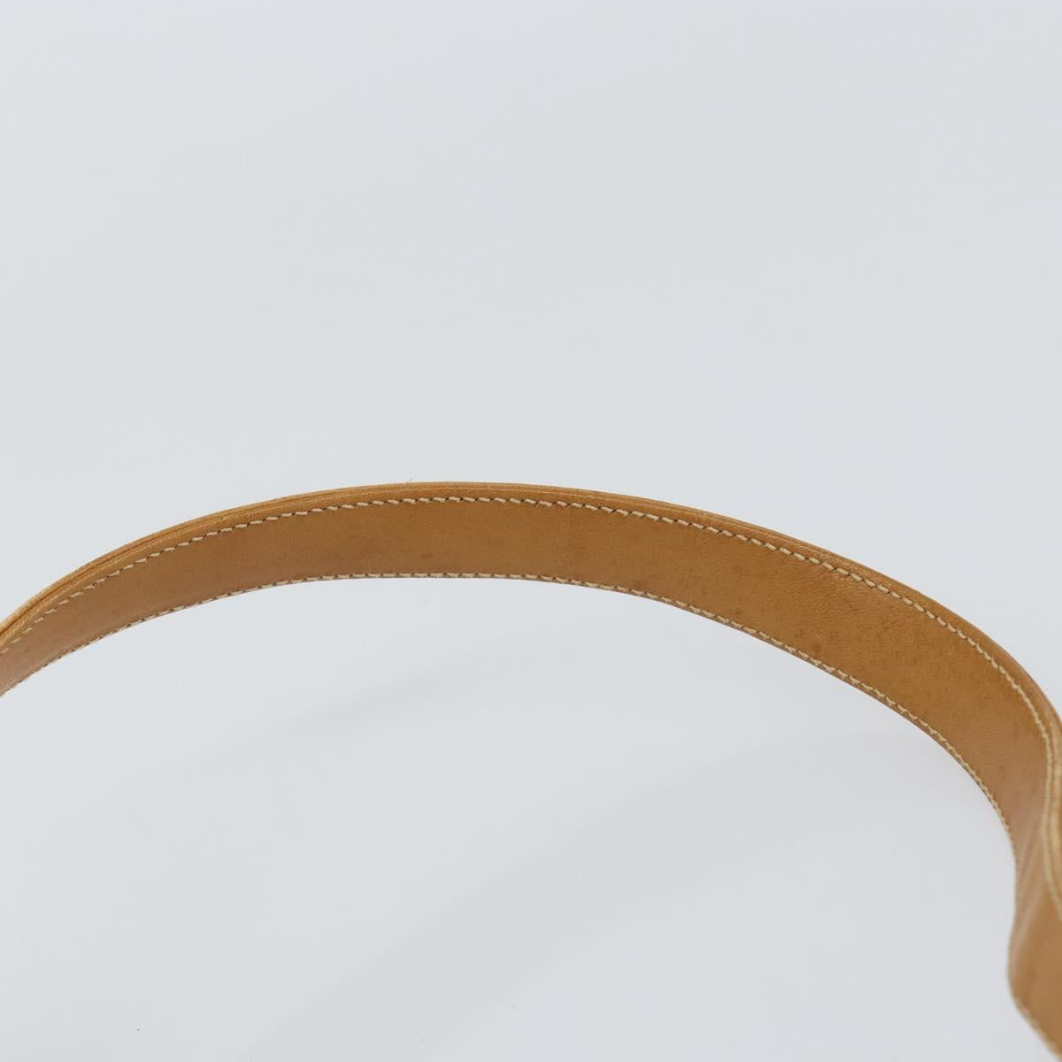 GUCCI Micro GG Supreme Shoulder Bag PVC Beige Gold 001 256 1324 Auth BA7242