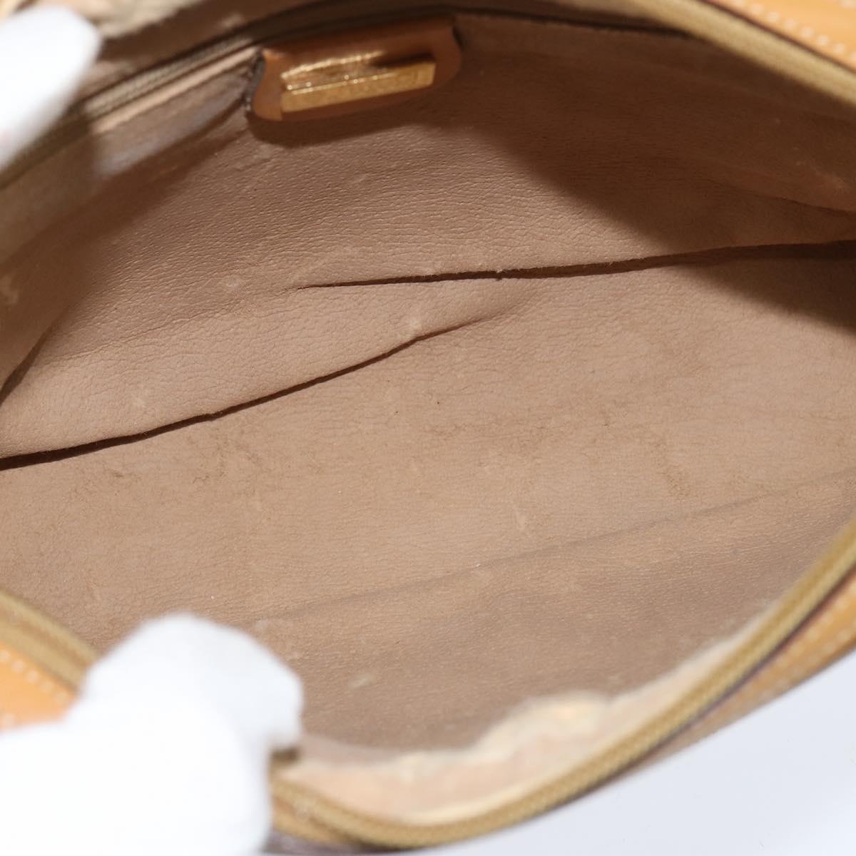 GUCCI Micro GG Supreme Shoulder Bag PVC Beige Gold 007 39 0014 Auth BA7243