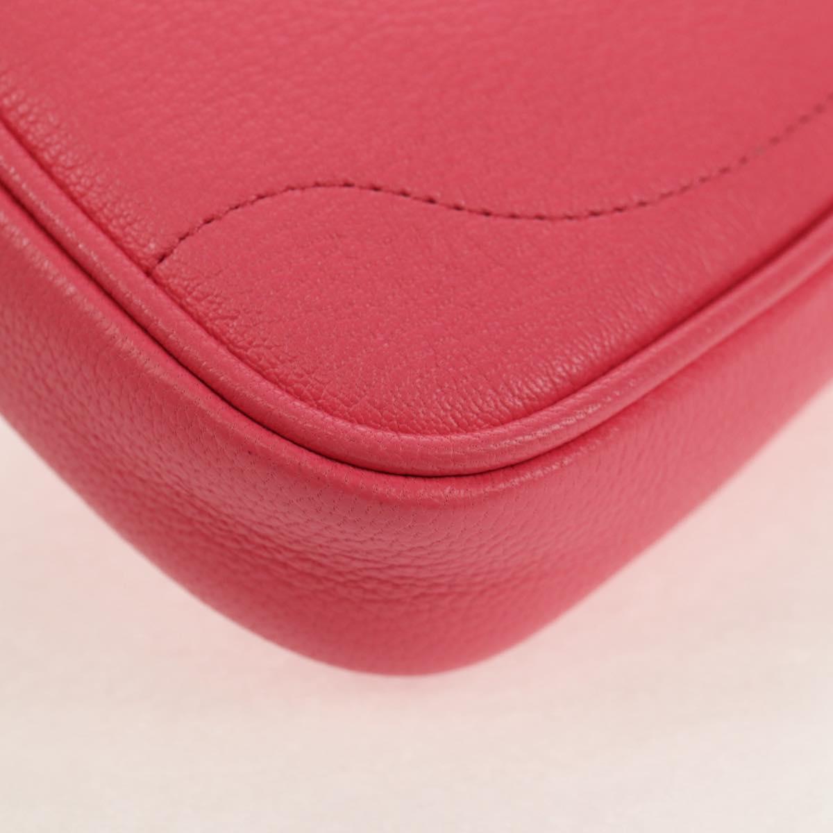 GUCCI GG Marmont Hand Bag Leather Pink Gold 739076 Auth BA7266M