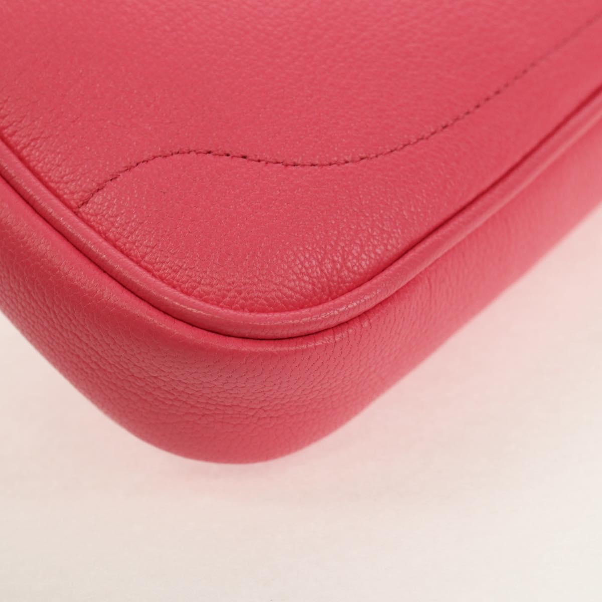 GUCCI GG Marmont Hand Bag Leather Pink Gold 739076 Auth BA7266M