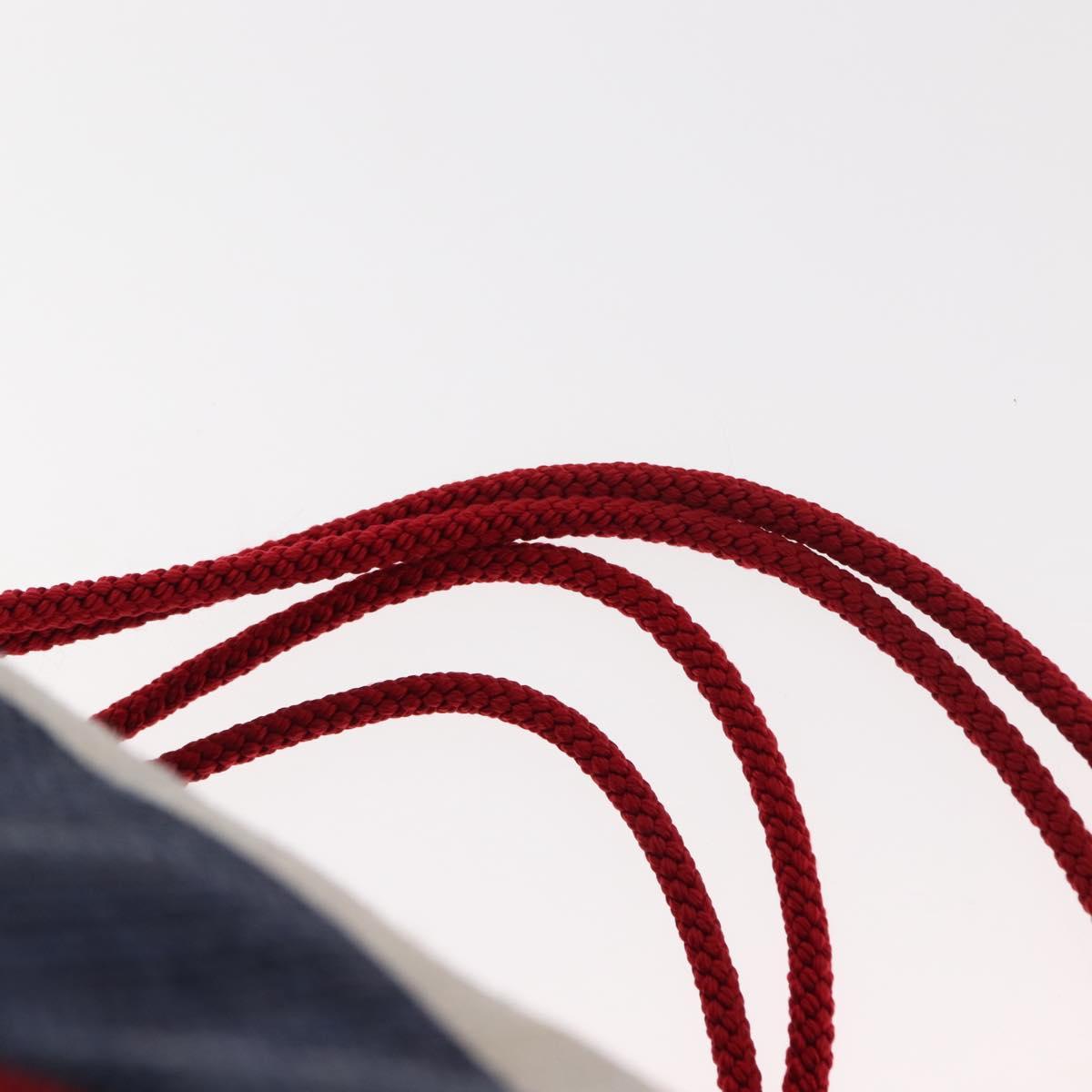 GUCCI Backpack Canvas Blue Red 473872 Auth BA7277