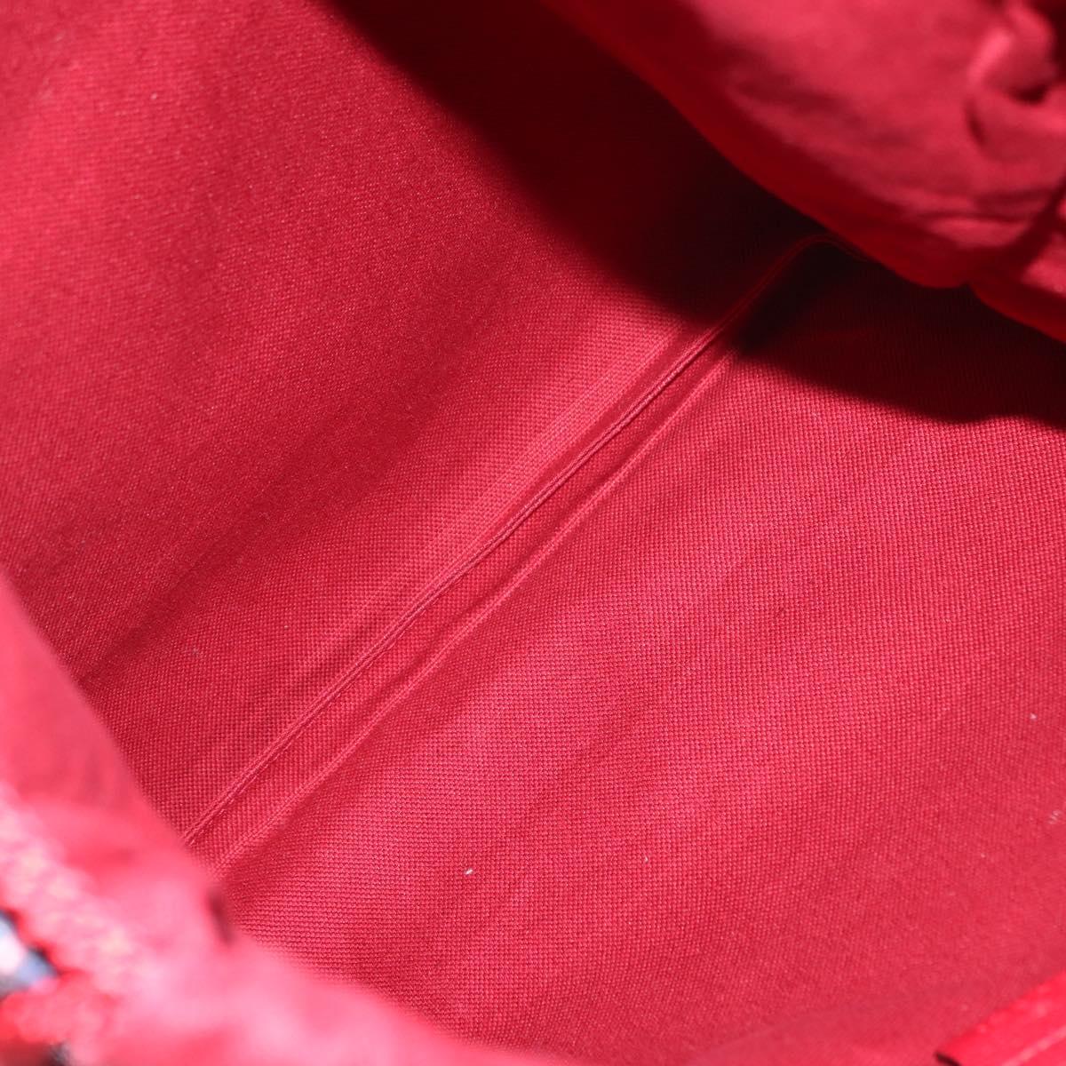 GUCCI Backpack Canvas Blue Red 473872 Auth BA7277