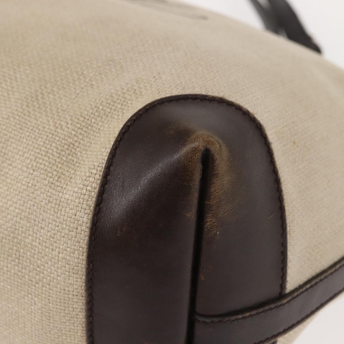 GUCCI Tote Bag Canvas Beige Gold 247209 Auth BA7278