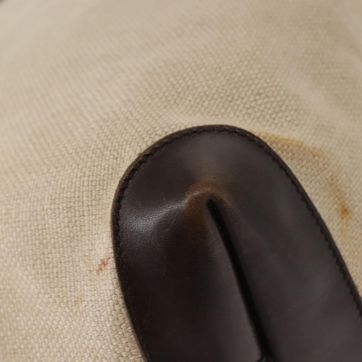 GUCCI Tote Bag Canvas Beige Gold 247209 Auth BA7278