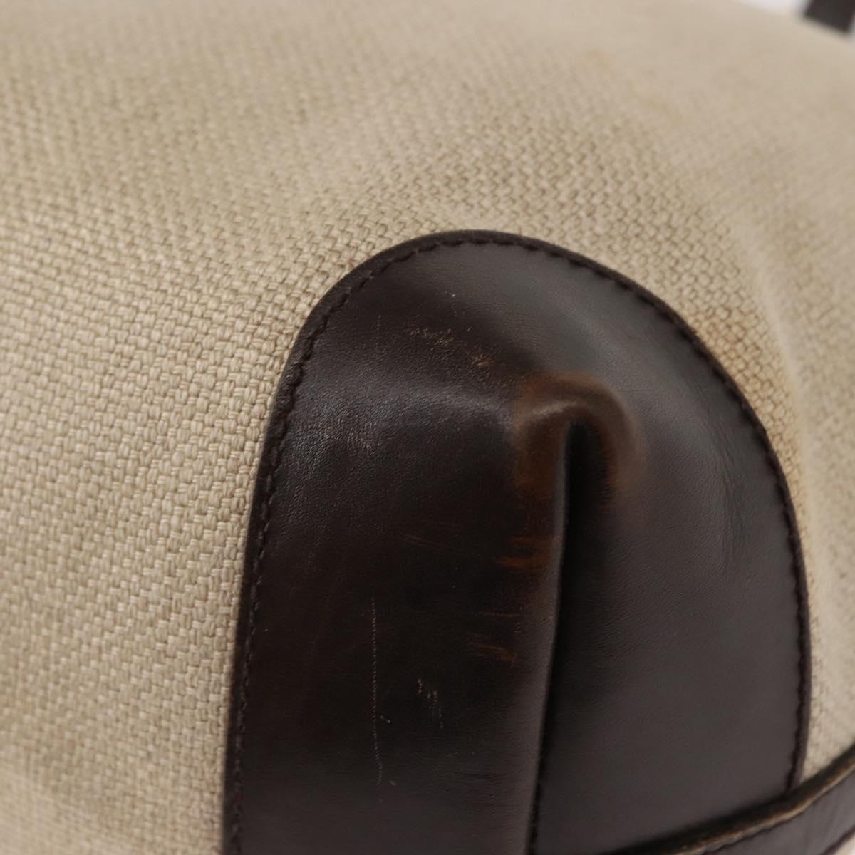 GUCCI Tote Bag Canvas Beige Gold 247209 Auth BA7278