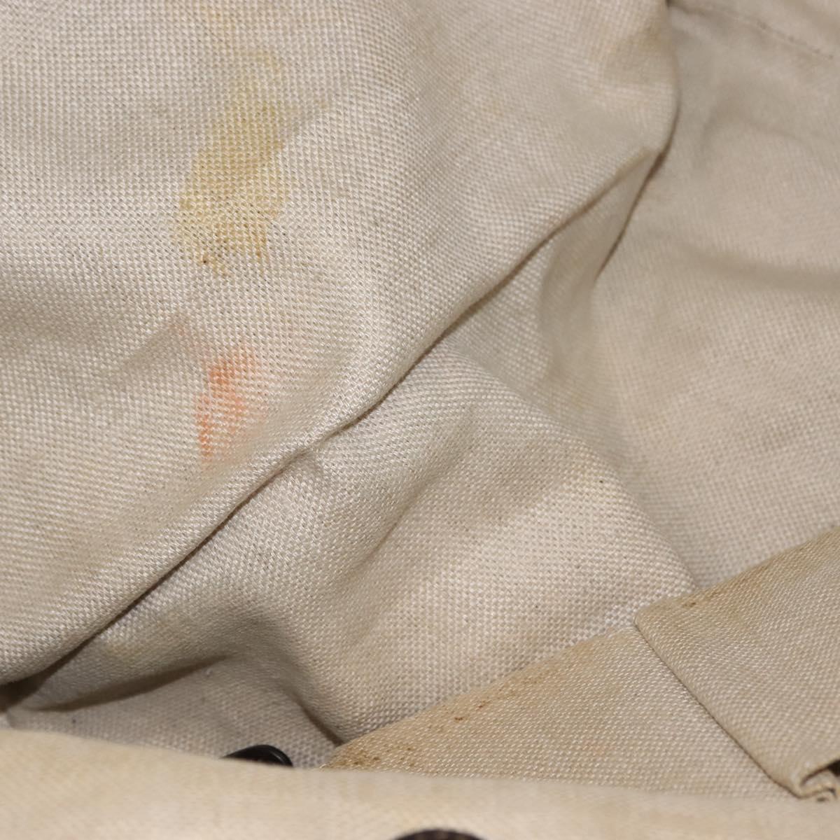 GUCCI Tote Bag Canvas Beige Gold 247209 Auth BA7278