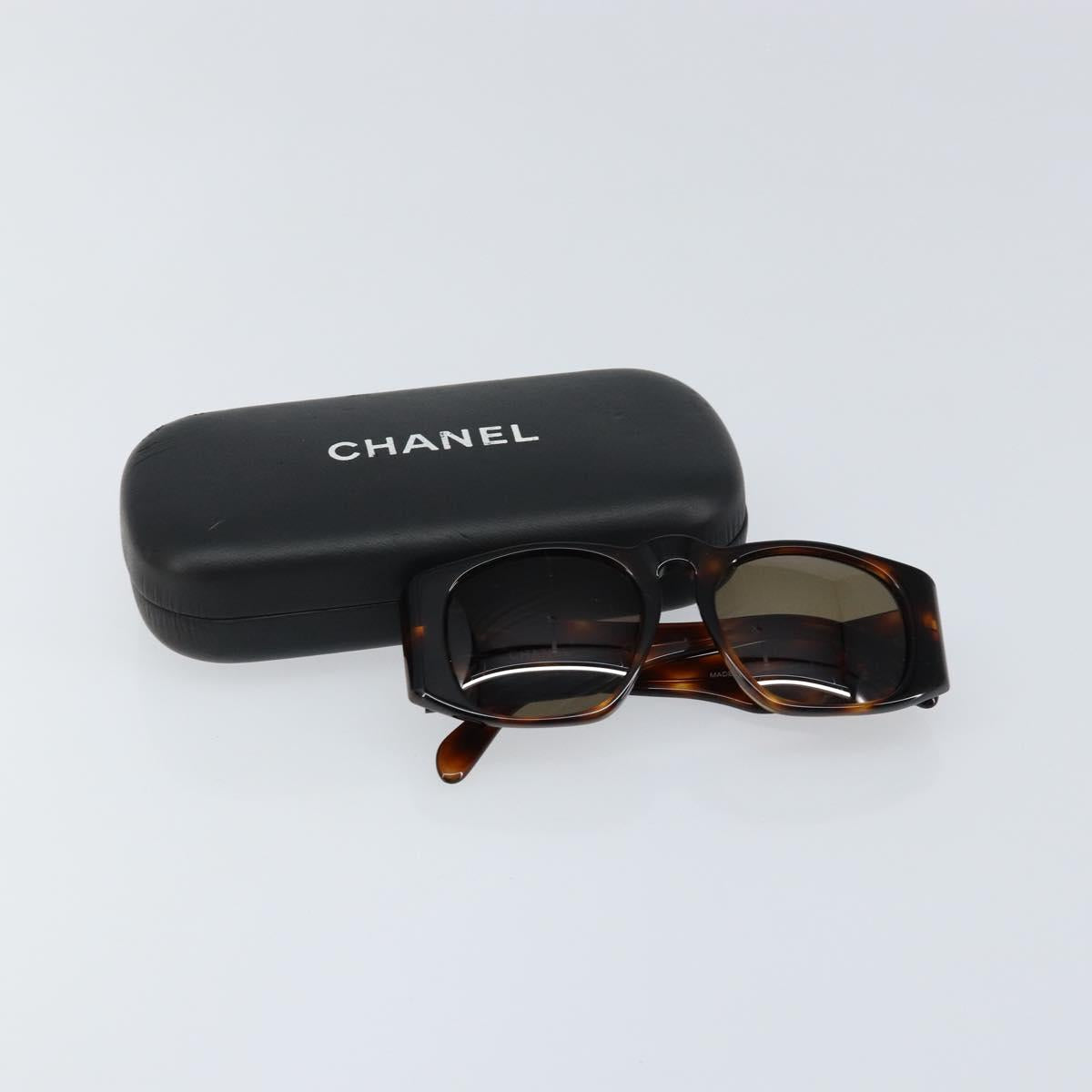 CHANEL Sunglasses plastic Brown CC Auth BA7283V