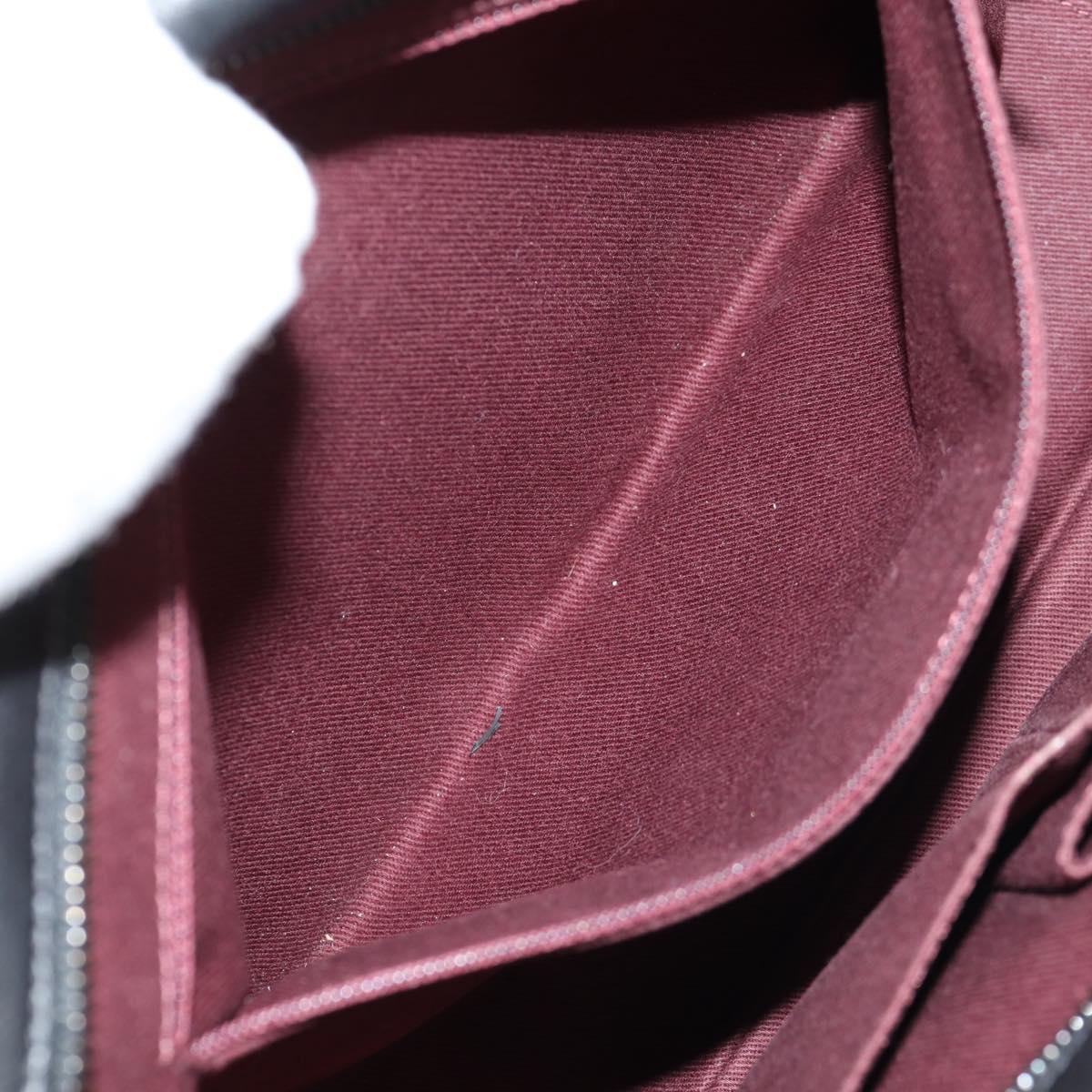 CHANEL Chain Matelasse Shoulder Bag Leather Black Silver CC Auth BA7297V