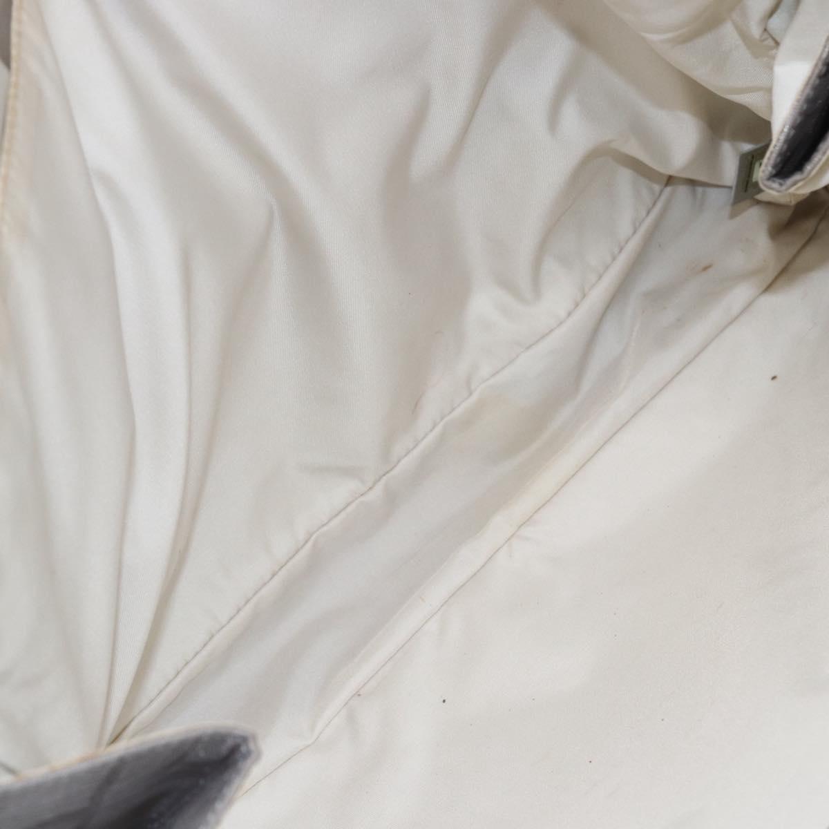 CHANEL New Travel Line Tote Bag Nylon Silver CC Auth BA7299