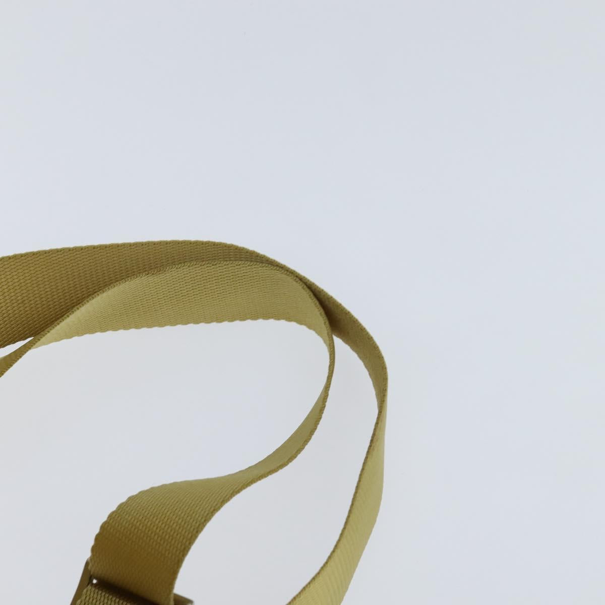 PRADA Backpack Nylon Yellow Silver Auth BA7318