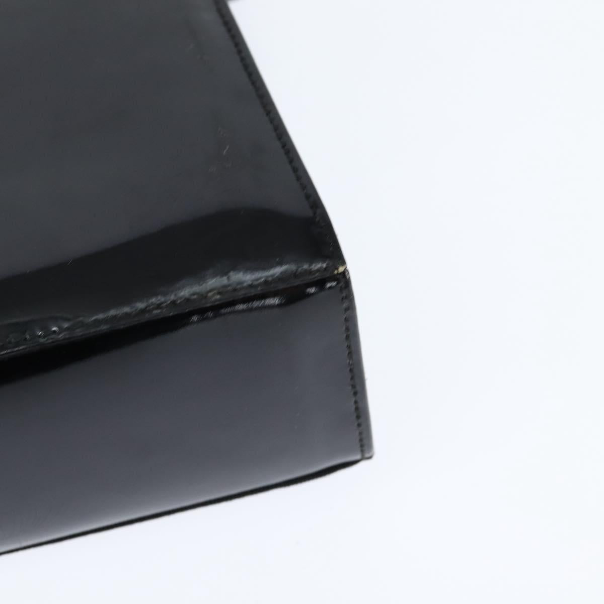 Salvatore Ferragamo Vala Shoulder Bag Canvas Black Gold Auth BA7319