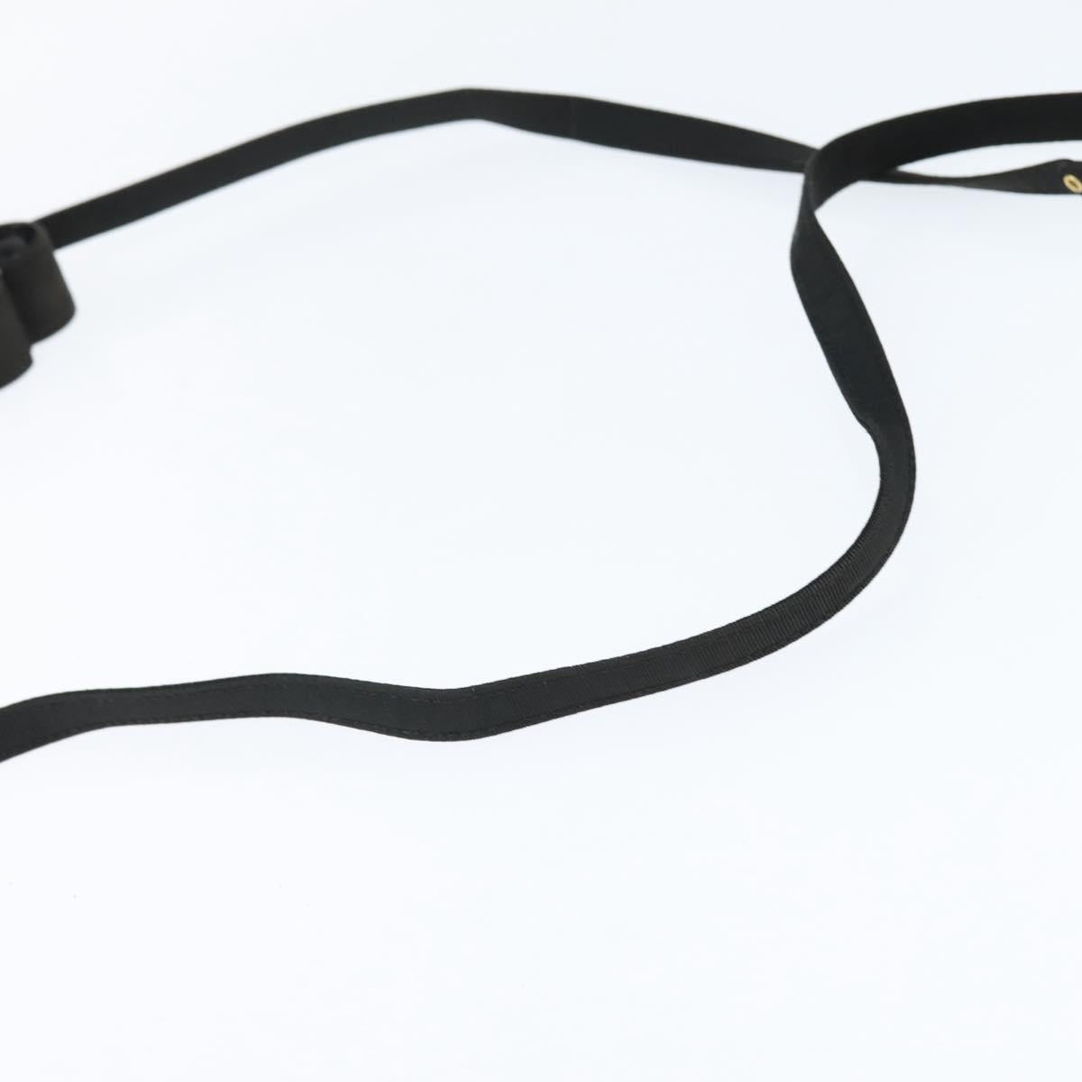 Salvatore Ferragamo Vala Shoulder Bag Canvas Black Gold Auth BA7319