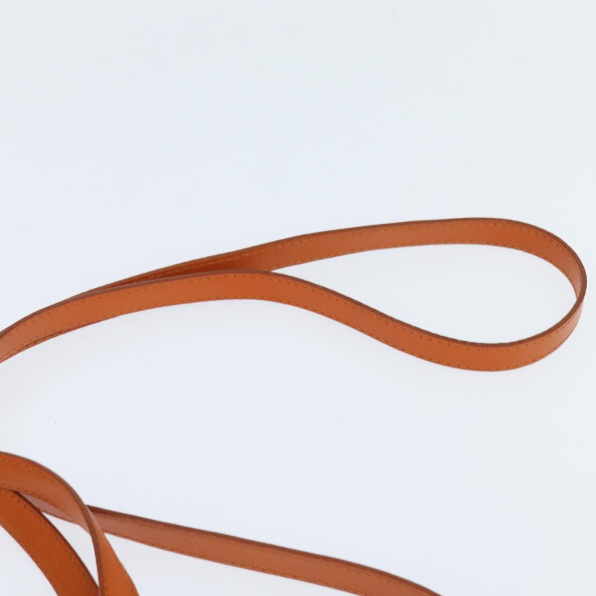 Salvatore Ferragamo Vala Tote Bag Leather 2way Orange Gold Auth BA7333