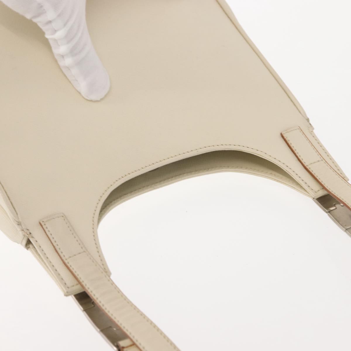 Salvatore Ferragamo Shoulder Bag Leather Black Silver Auth BA7335