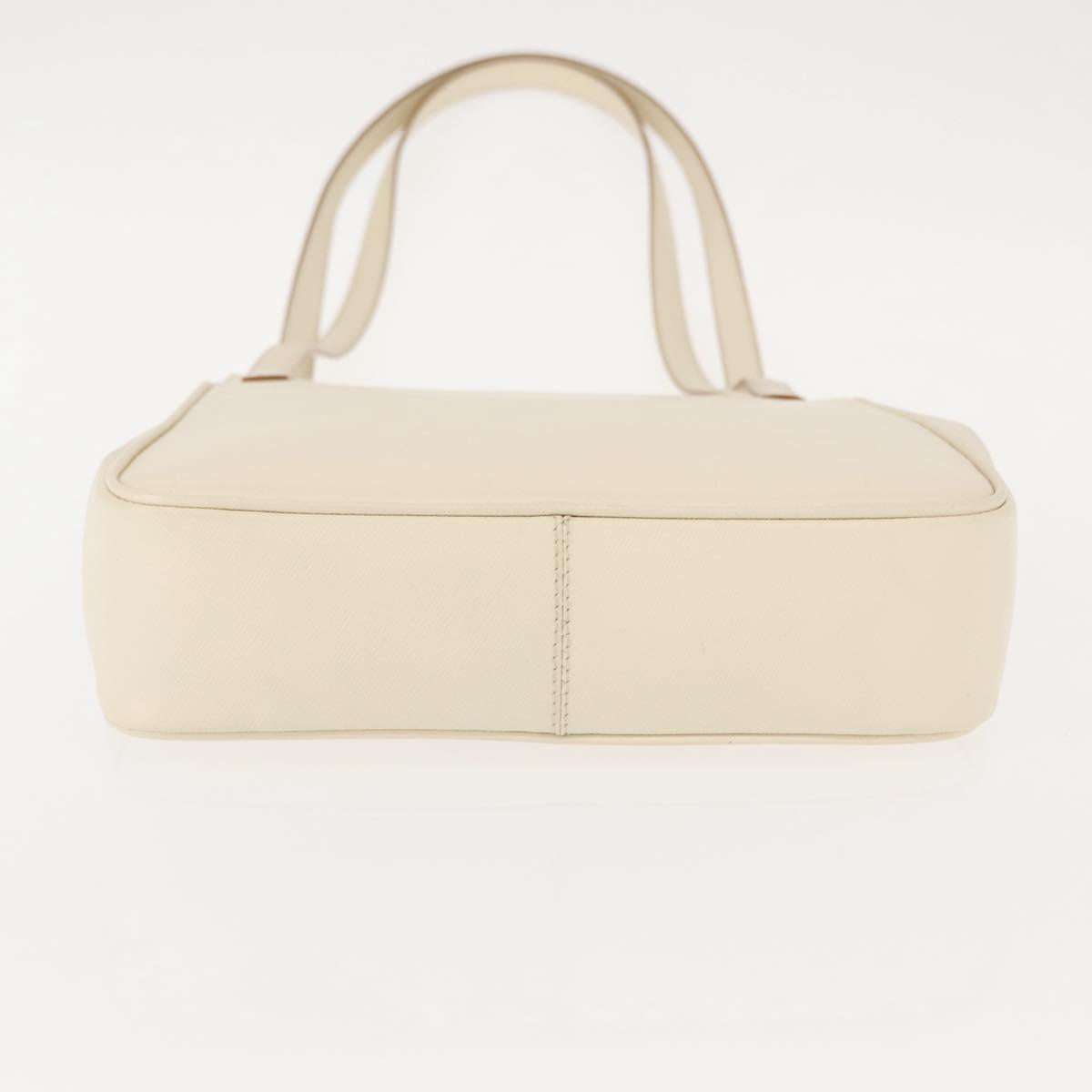 Salvatore Ferragamo Shoulder Bag Leather Black Silver Auth BA7335