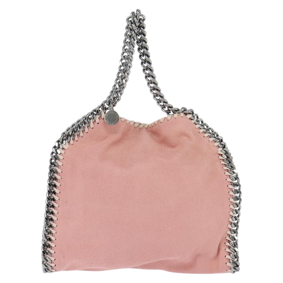 Stella MacCartney Chain Falabella Shoulder Bag polyester Pink 371223 Auth BA7344