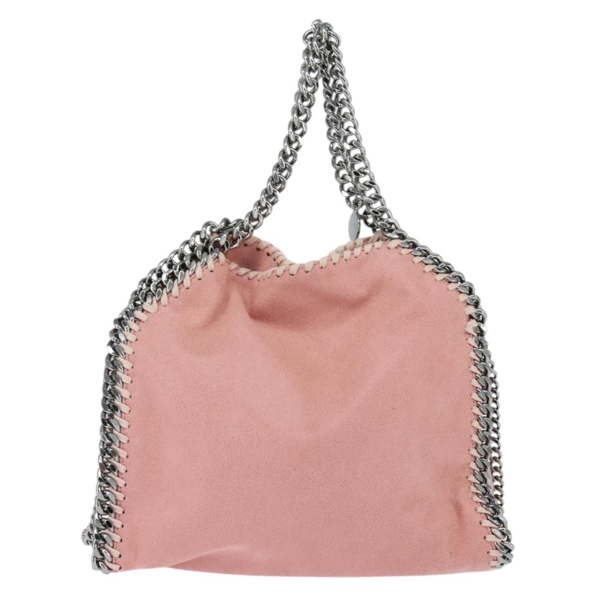 Stella MacCartney Chain Falabella Shoulder Bag polyester Pink 371223 Auth BA7344