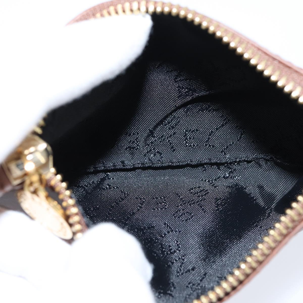 Stella MacCartney Shoulder Bag polyester Brown Gold Auth BA7348