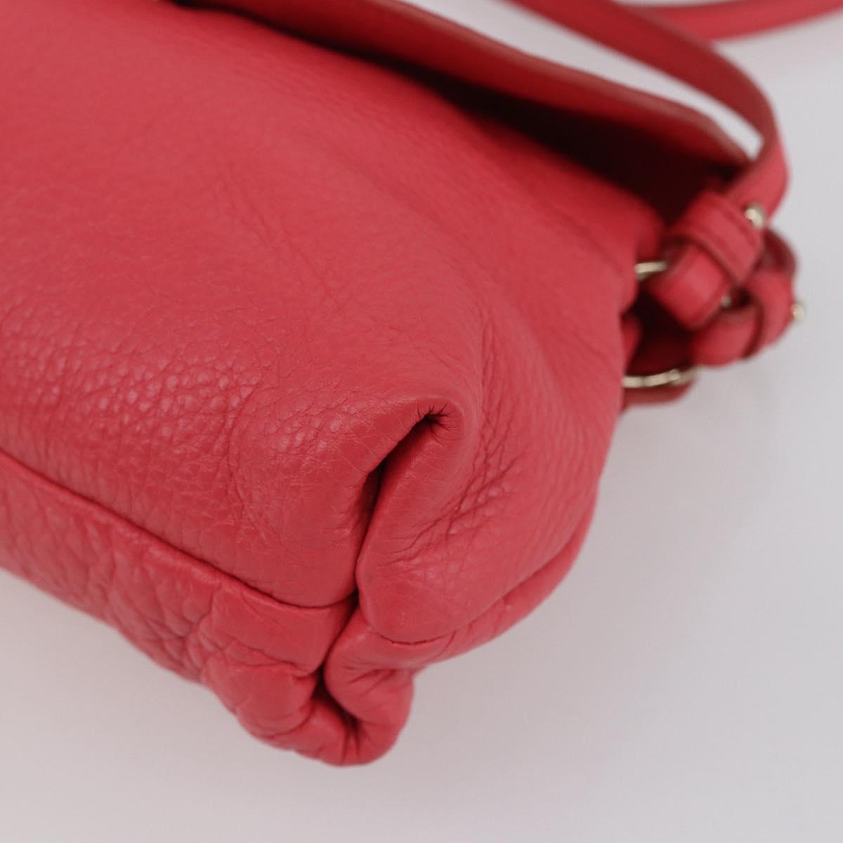 Chloe Lily Hand Bag Leather 2way Pink Silver Auth BA7367V