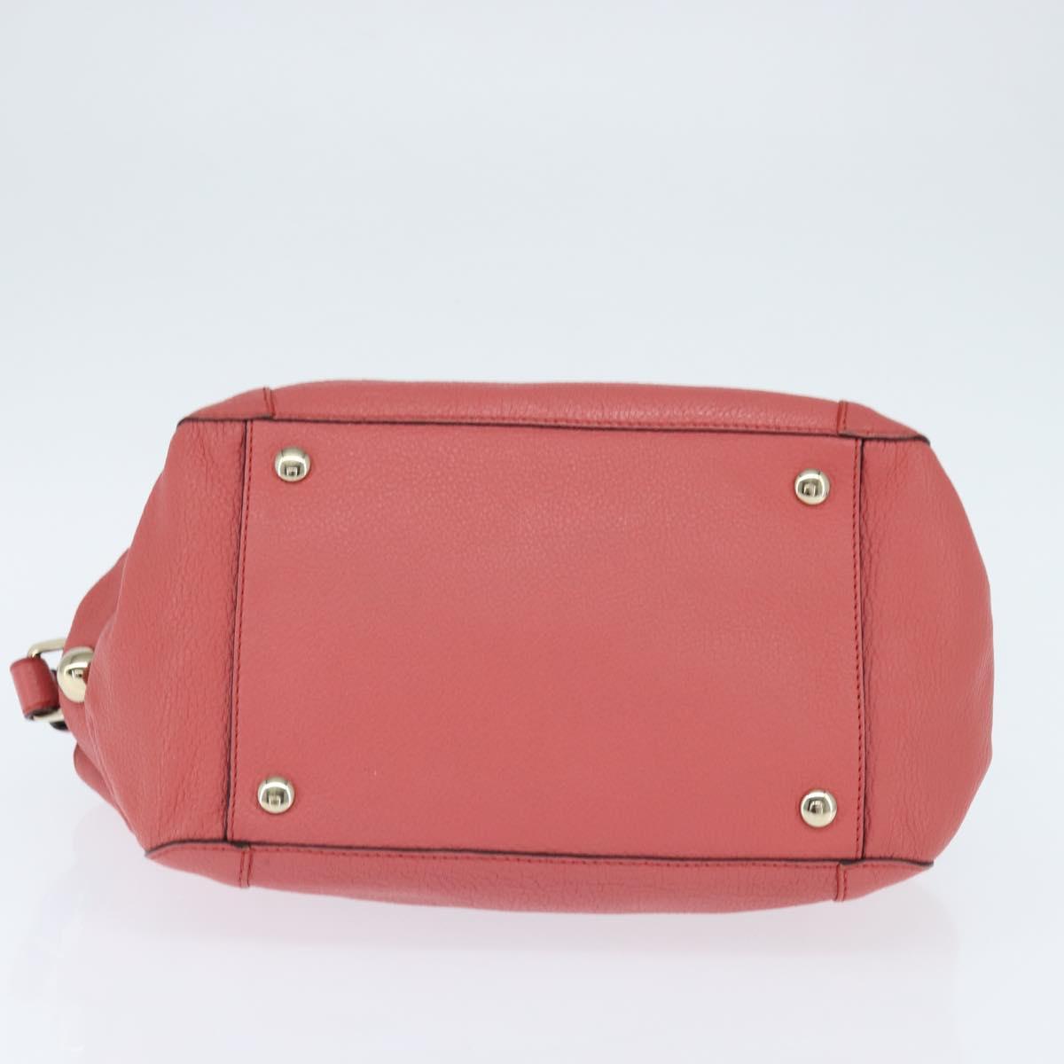 Chloe Bridget Hand Bag Leather 2way Pink Gold Auth BA7368