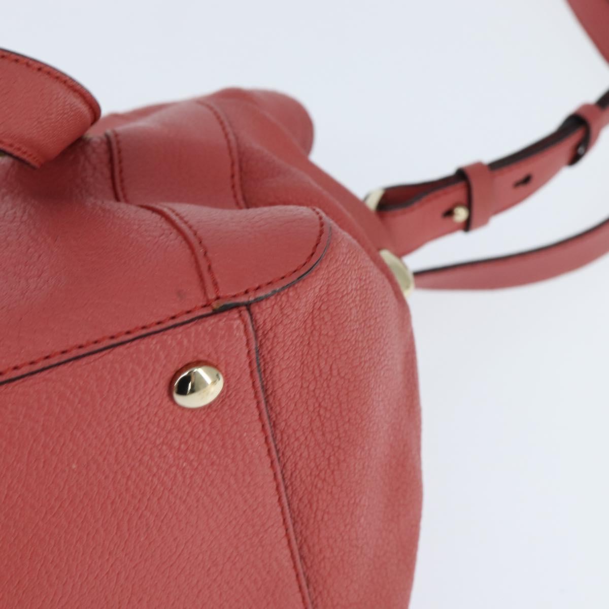 Chloe Bridget Hand Bag Leather 2way Pink Gold Auth BA7368