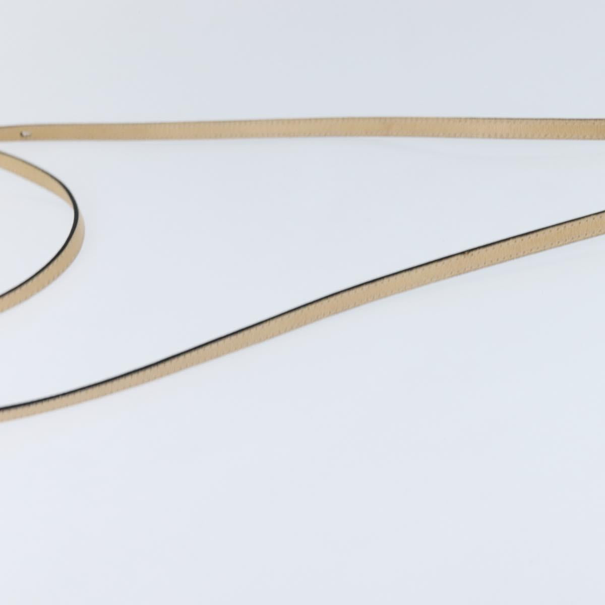 Chloe Hand Bag Leather 2way Beige Gold Auth BA7370