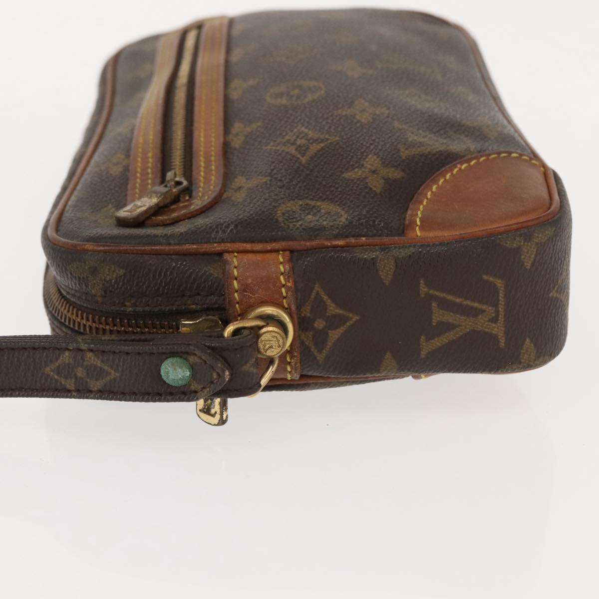 LOUIS VUITTON Monogram Marly Dragonne GM Clutch Bag M51825 LV Auth BA7393