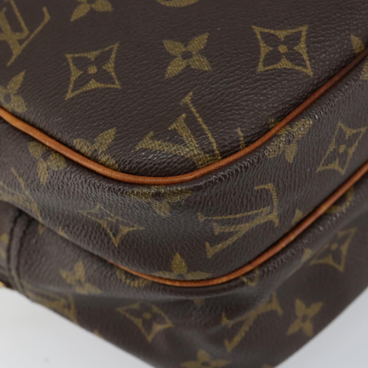 LOUIS VUITTON Monogram Reporter PM Shoulder Bag M45254 LV Auth BA7406