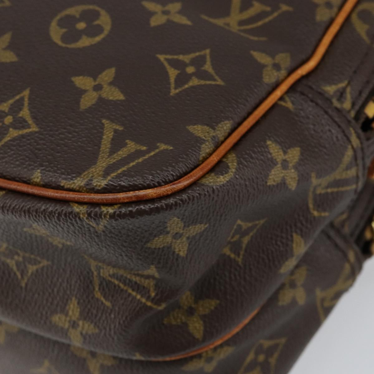 LOUIS VUITTON Monogram Reporter PM Shoulder Bag M45254 LV Auth BA7406