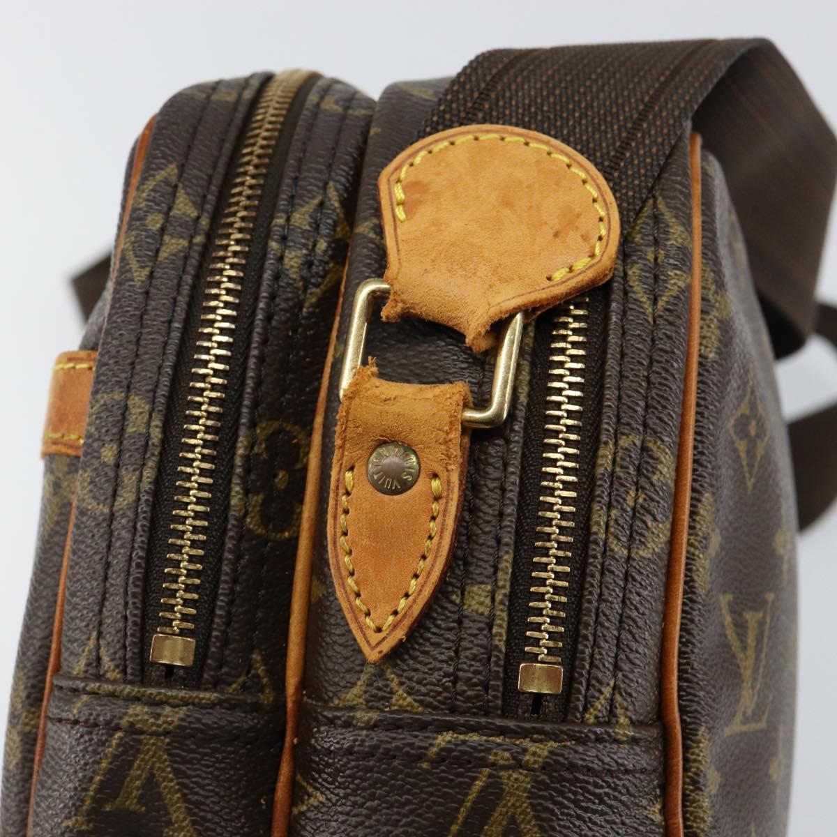 LOUIS VUITTON Monogram Reporter PM Shoulder Bag M45254 LV Auth BA7406