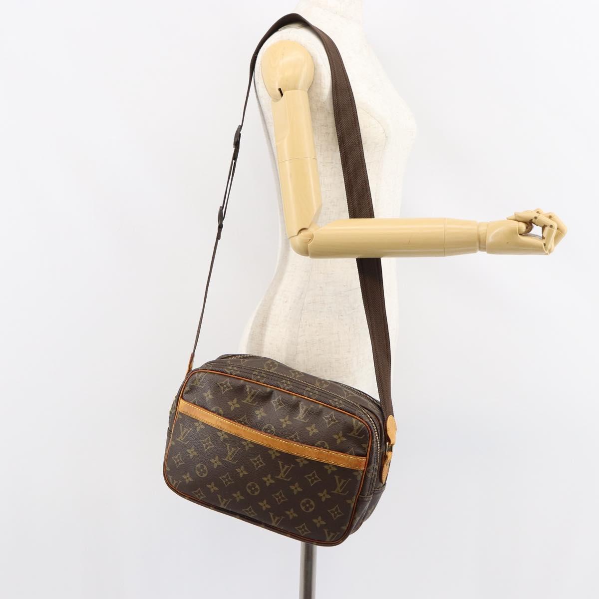 LOUIS VUITTON Monogram Reporter PM Shoulder Bag M45254 LV Auth BA7406