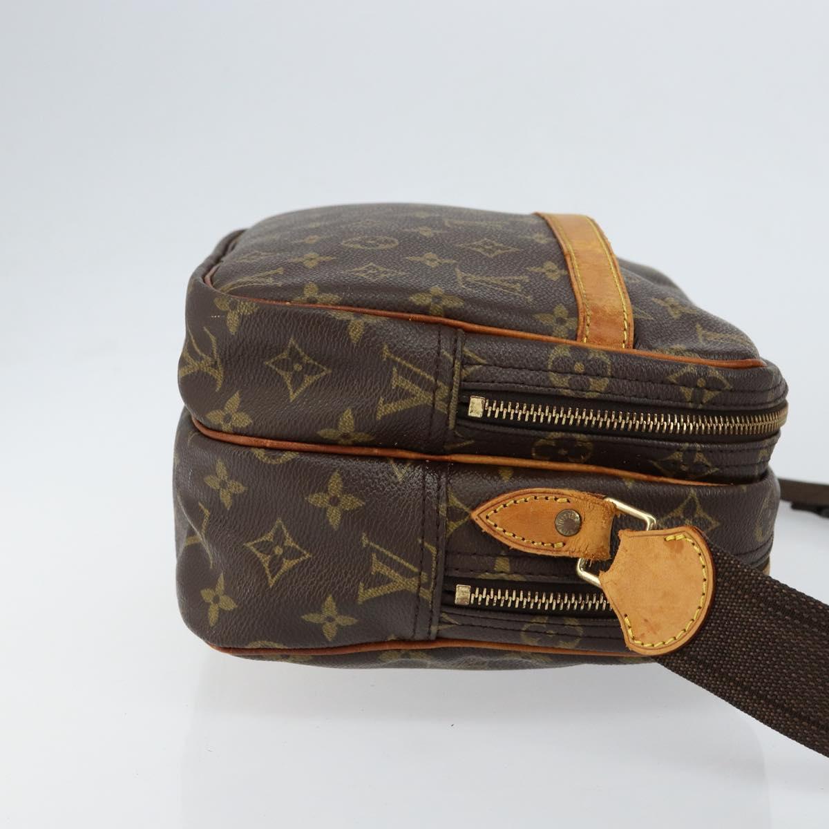 LOUIS VUITTON Monogram Reporter PM Shoulder Bag M45254 LV Auth BA7406