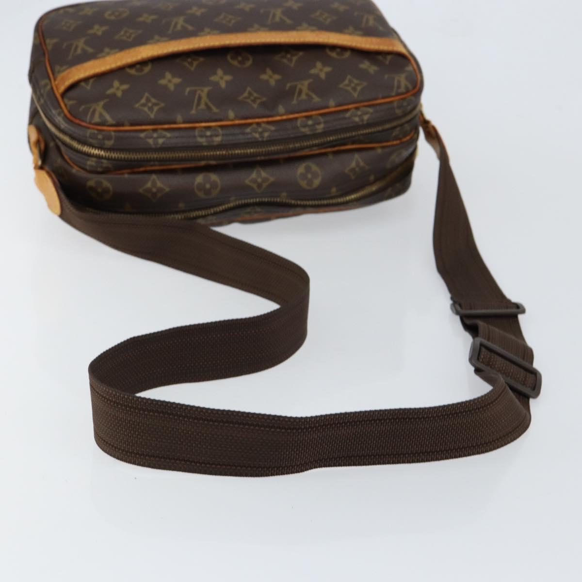 LOUIS VUITTON Monogram Reporter PM Shoulder Bag M45254 LV Auth BA7406