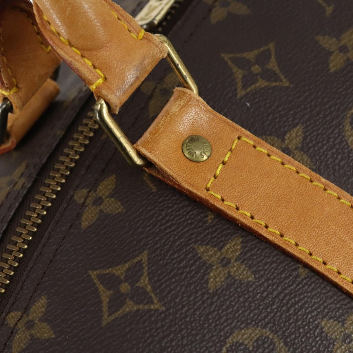 LOUIS VUITTON Monogram Keepall 60 Boston Bag M41422 LV Auth BA7410