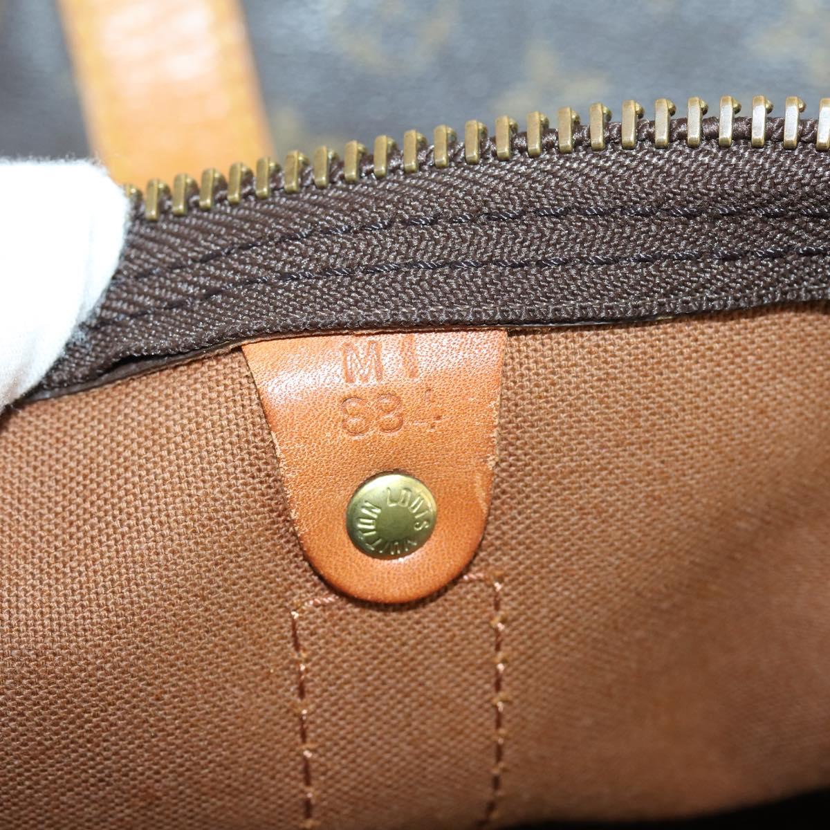 LOUIS VUITTON Monogram Keepall 60 Boston Bag M41422 LV Auth BA7410