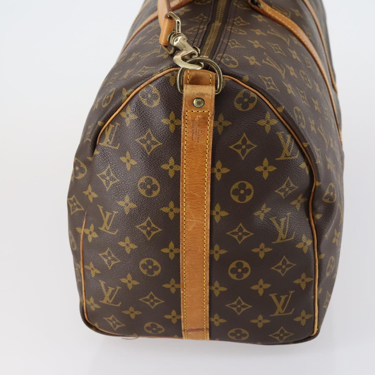 LOUIS VUITTON Monogram Keepall Bandouliere 50 Boston Bag M41416 LV Auth BA7413