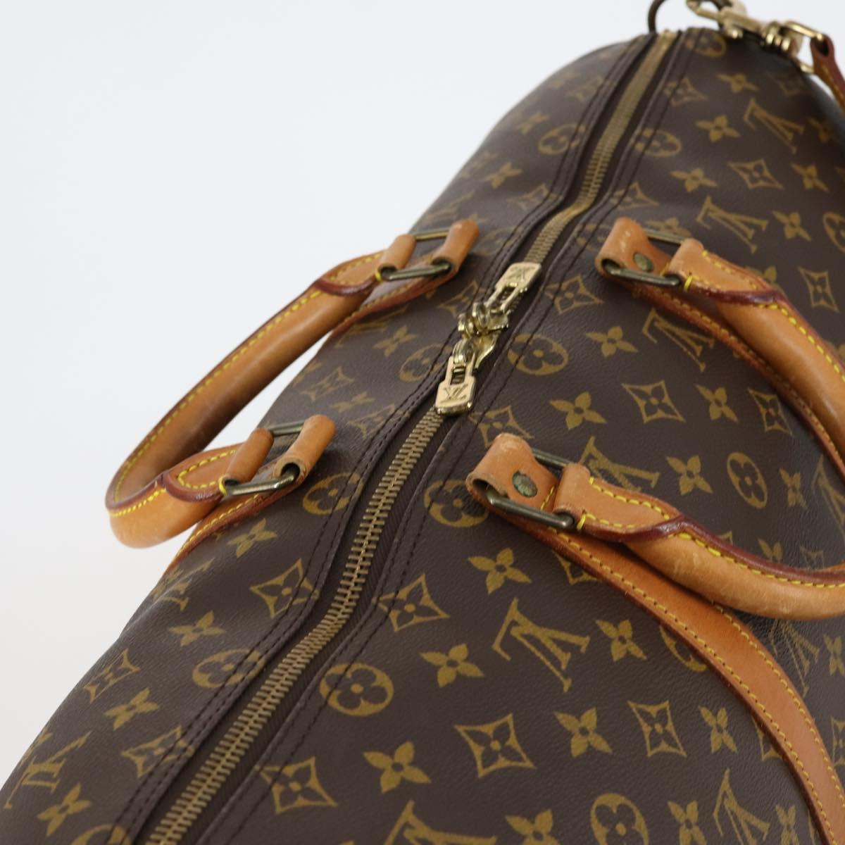 LOUIS VUITTON Monogram Keepall Bandouliere 50 Boston Bag M41416 LV Auth BA7413