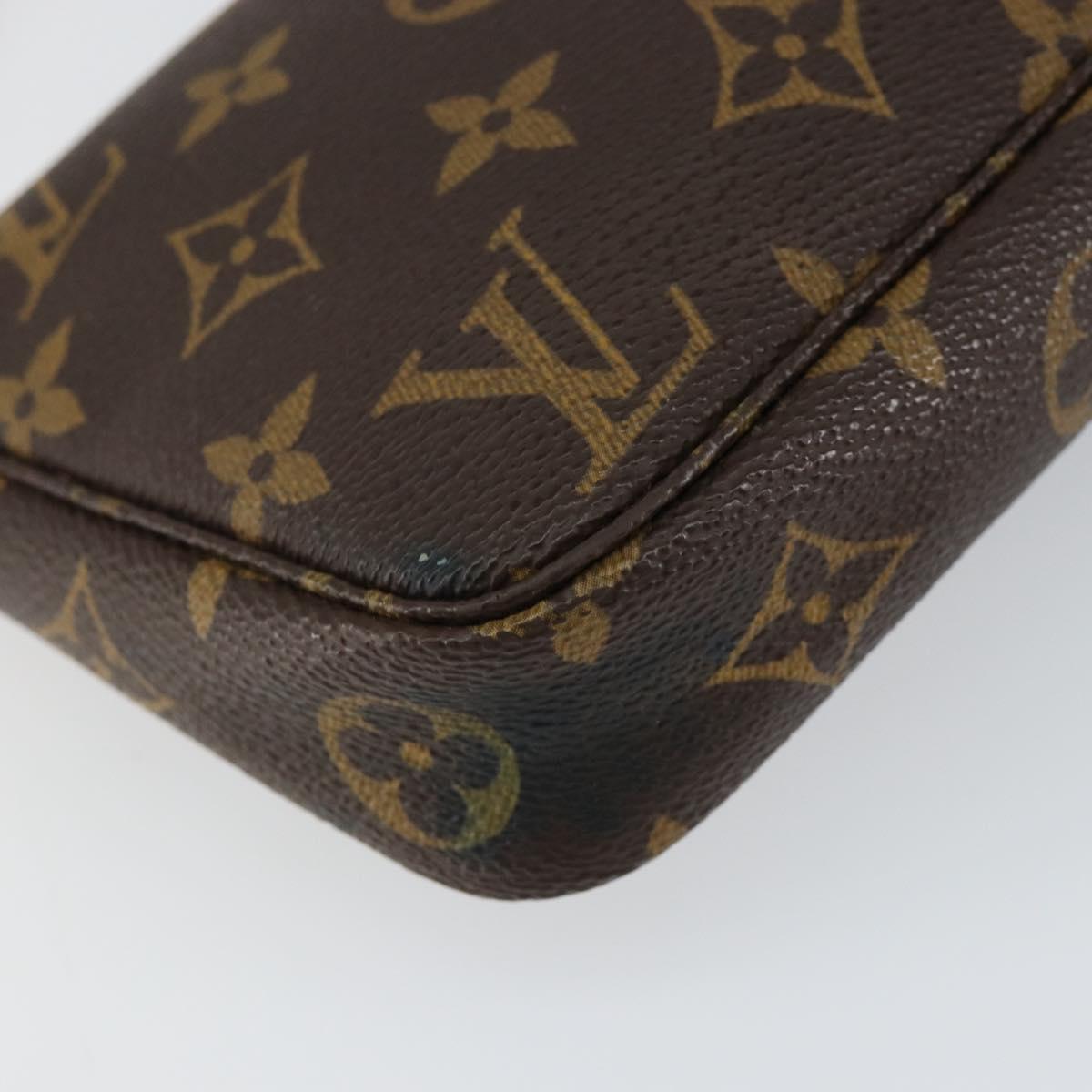LOUIS VUITTON Monogram Pochette Accessoires Pouch M51980 LV Auth BA7416