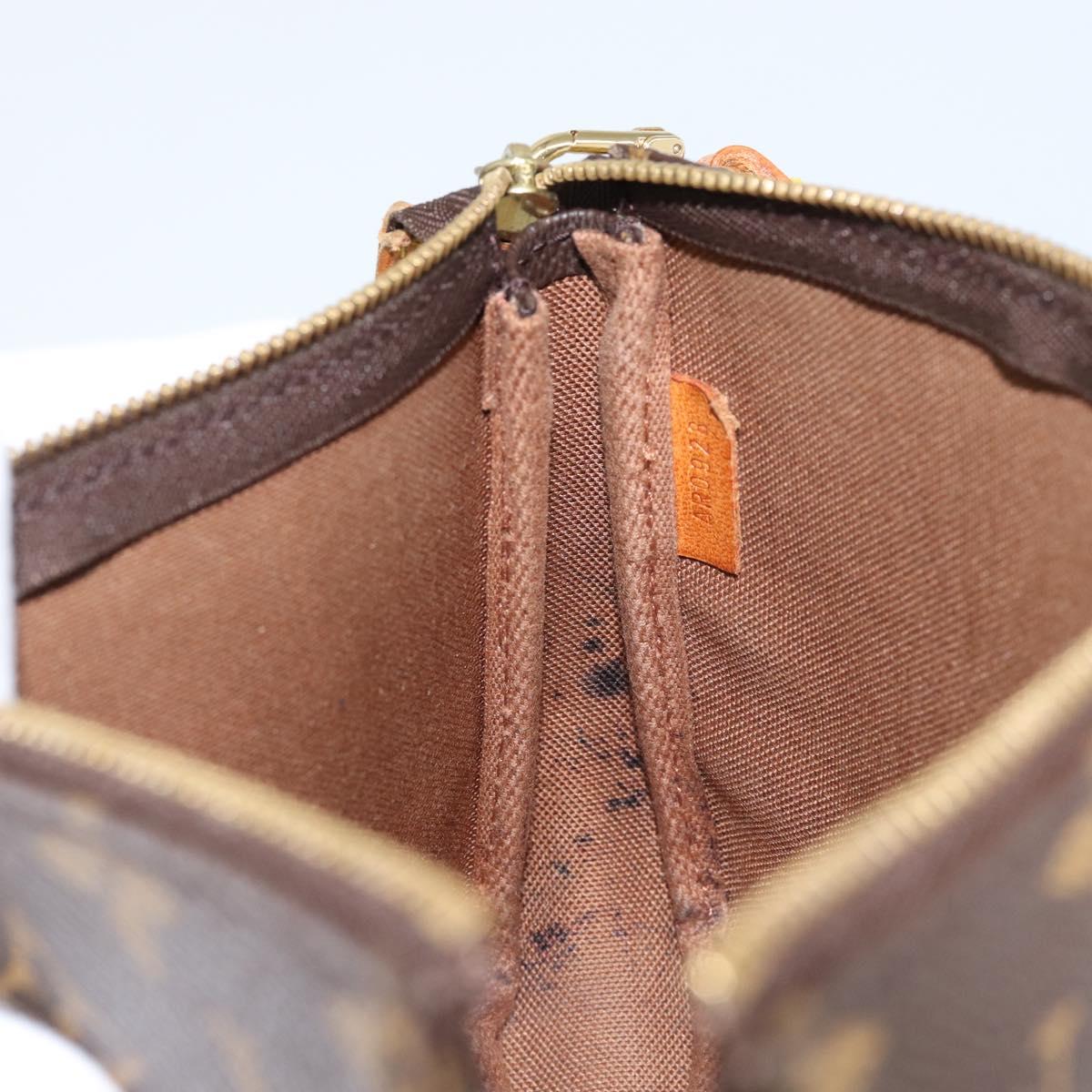 LOUIS VUITTON Monogram Pochette Accessoires Pouch M51980 LV Auth BA7416