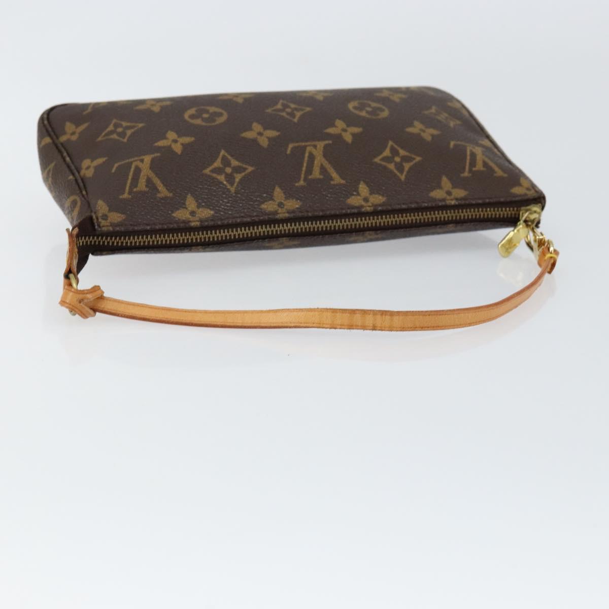 LOUIS VUITTON Monogram Pochette Accessoires Pouch M51980 LV Auth BA7416