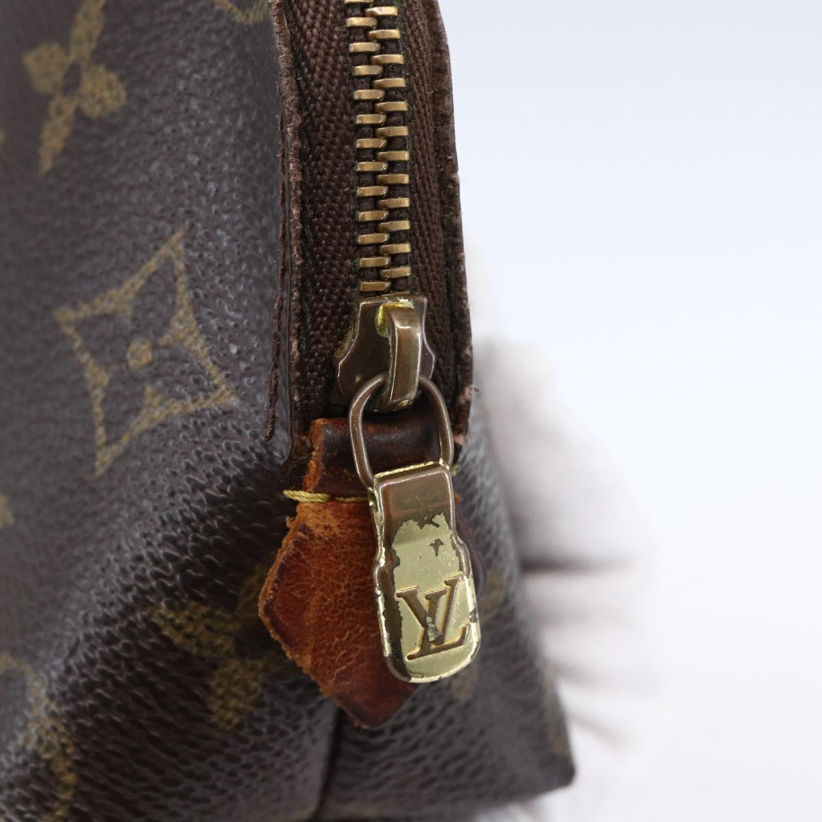LOUIS VUITTON Monogram Pochette Cosmetic PM Pouch M43998 LV Auth BA7418